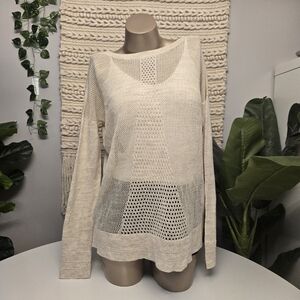 Lululemon Cream Knit Sweater | Size M